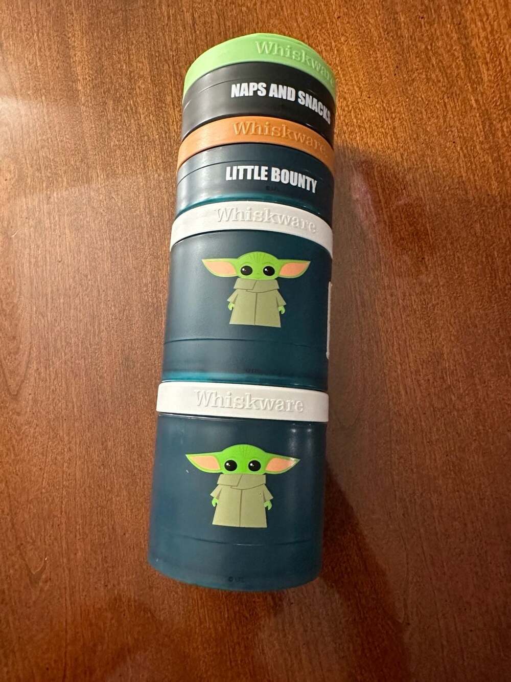 Whiskware Star Wars Grogu Stackable Snack Containers - Naps and Snacks / Little